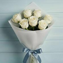 Букет 7 Белых роз Эдлесс Лав в Северном Белгородской области