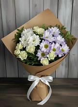 Букет цветов из:  Хризантемы и Розы в Северном Белгородской области