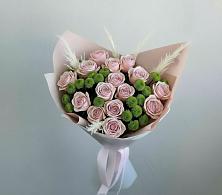 Букет цветов из:  Розы и Хризантемы в Северном Белгородской области