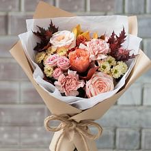 Букет цветов из:  Гвоздики, Хризантемы и Розы в Северном Белгородской области