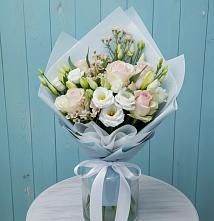 Букет цветов из:  Розы и Лизиантусы в Северном Белгородской области
