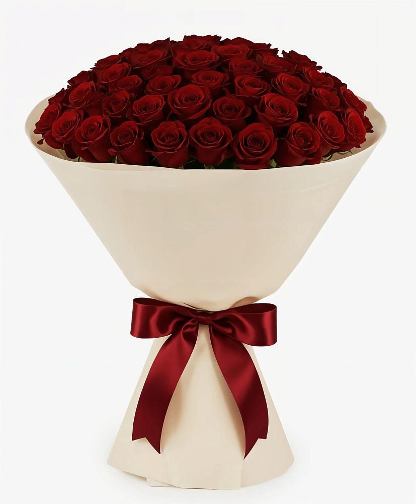 Букет 101 Бордовая роза Блэк Бакарра в Северном Белгородской области