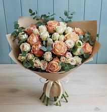 Букет цветов из:  Альстромерии и Розы в Северном Белгородской области