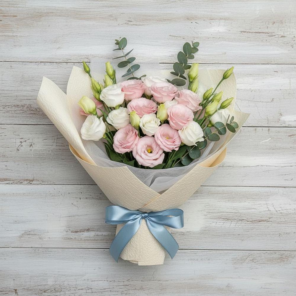 Букет цветов из: Лизиантусы в Северном Белгородской области